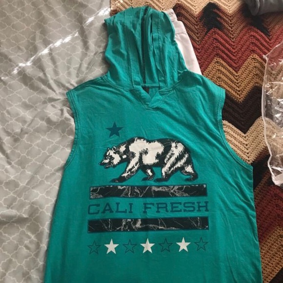 Cute blue hoodie shirt - Picture 1 of 2